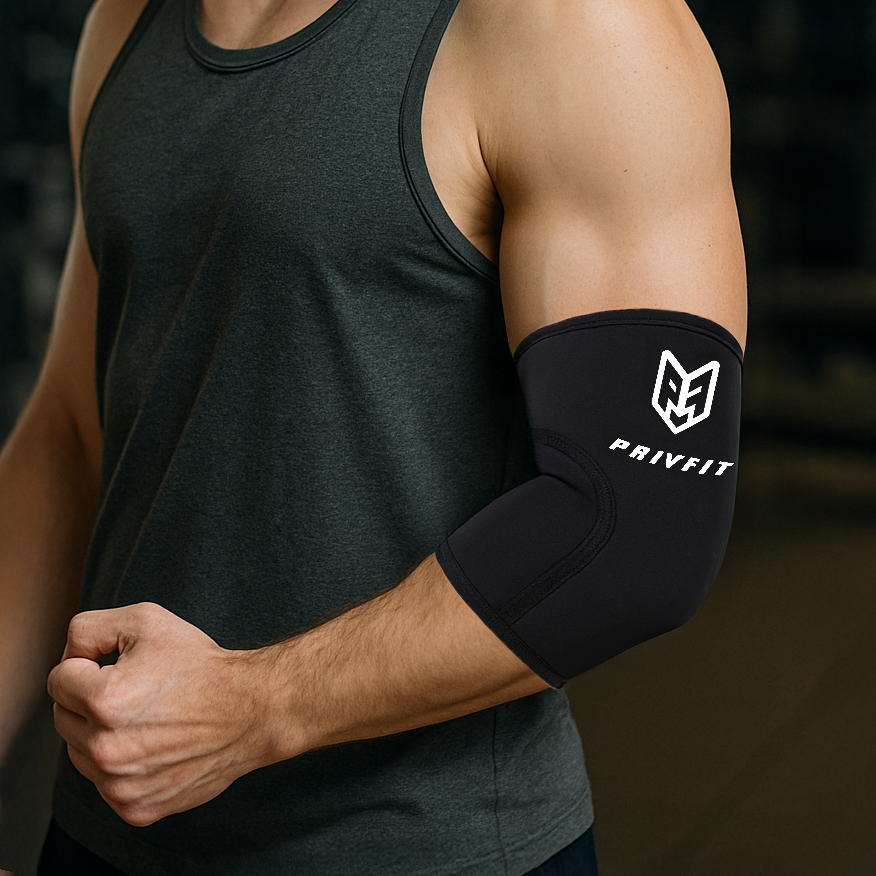 Privfit 7mm Elbow Support - Black (Pair)